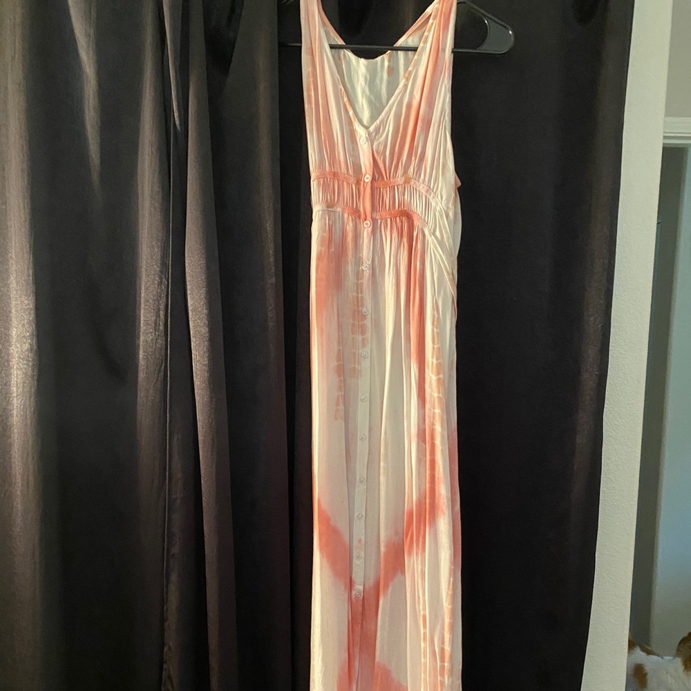Light peach maxi tie dye